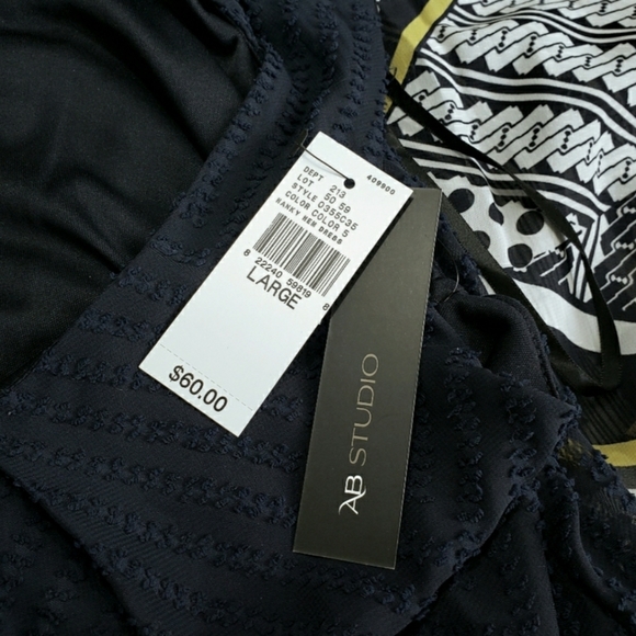 AB Studio Hanky Hem Sleeveless Summer Dress Large - Picture 5 of 5